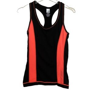 LA Winner Black and Orange Workout Tank Top Size L/XL